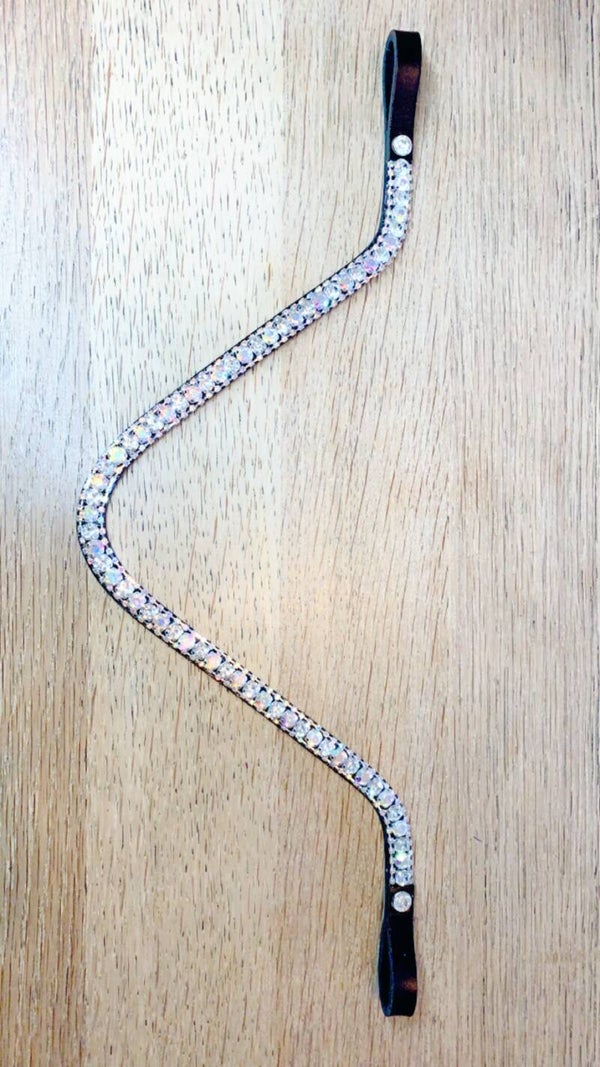 Frontriem 1 cm Model V-Shape AB/Clear