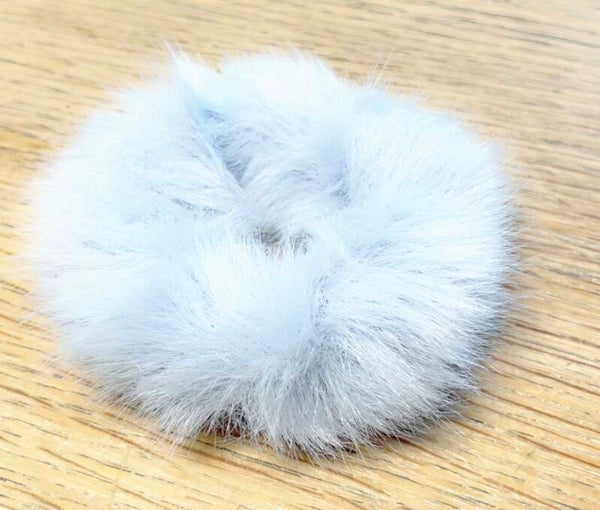 Fluffy donut kleur licht blauw