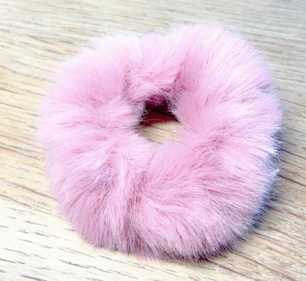 Fluffy donut oud roze
