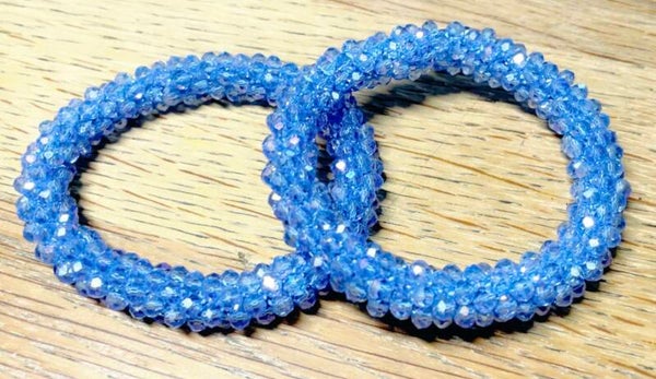 Knotband licht blauw