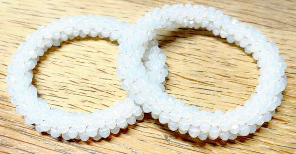 Knotband Opaal Wit