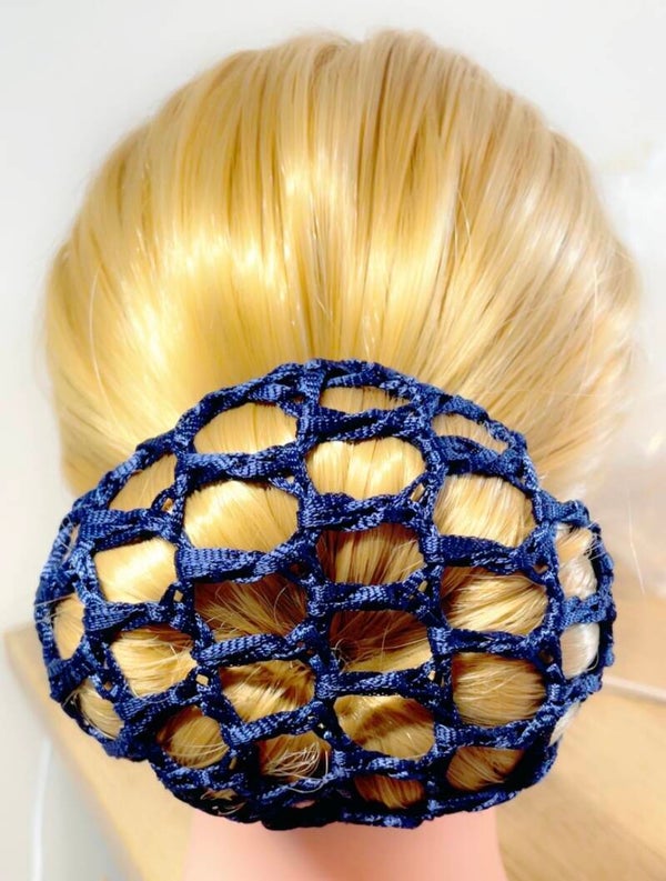 Donkerblauw Haarnetje. Elastisch