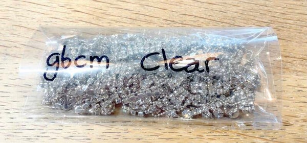Strass ketting clear 96 cm