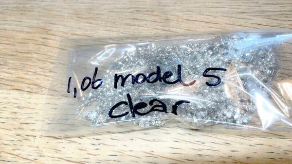 Strassketting 1,06 zilver / clear  model 5
