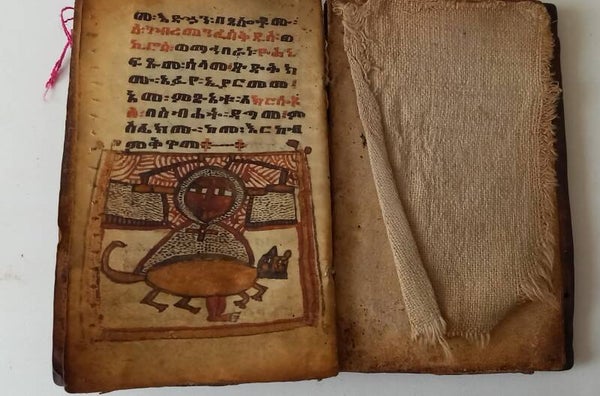 Gebedsboekje in leren etui