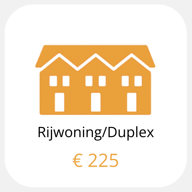 Vaste prijs EPC rijwoning/duplex € 225