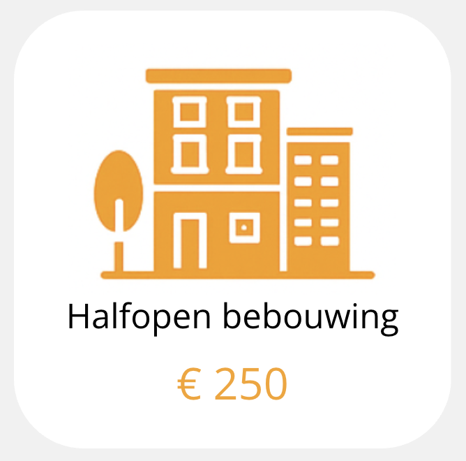 Vaste prijs EPC Halfopen bebouwing € 250