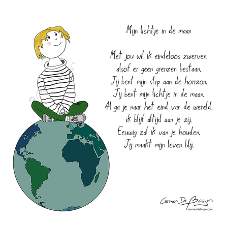 Gedicht: Mijn lichtje in de maan, Carmen de Bruijn