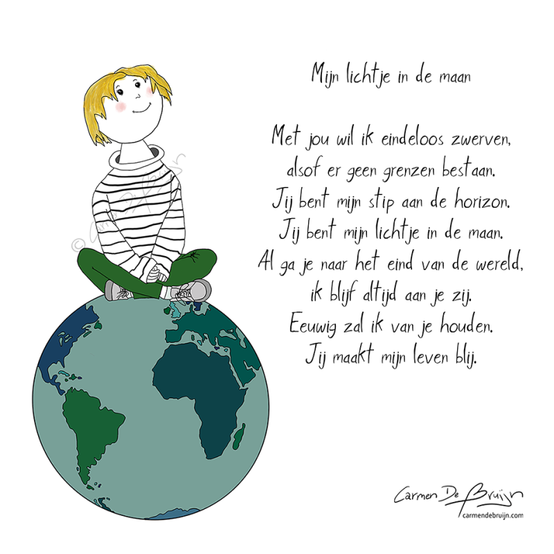Careltje, Gedicht: Mijn lichtje in de maan, carmendebruijn.com
