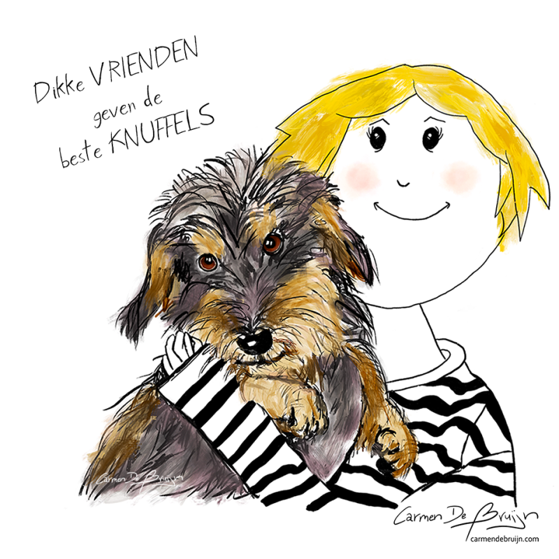 Careltje, best friends give the best hugs, carmendebruijn.com