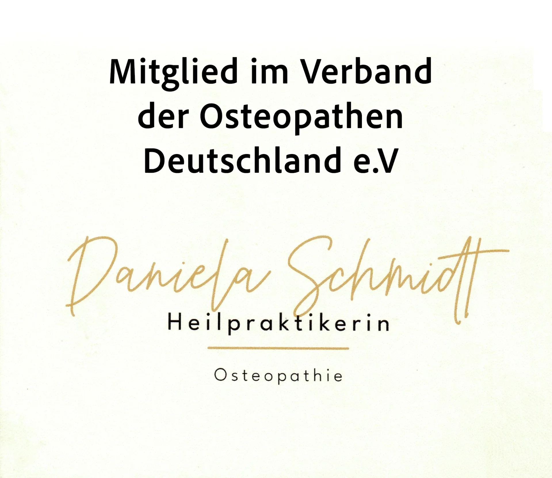 Mitglied im Verband der Osteopathen Deutsland e.V.
