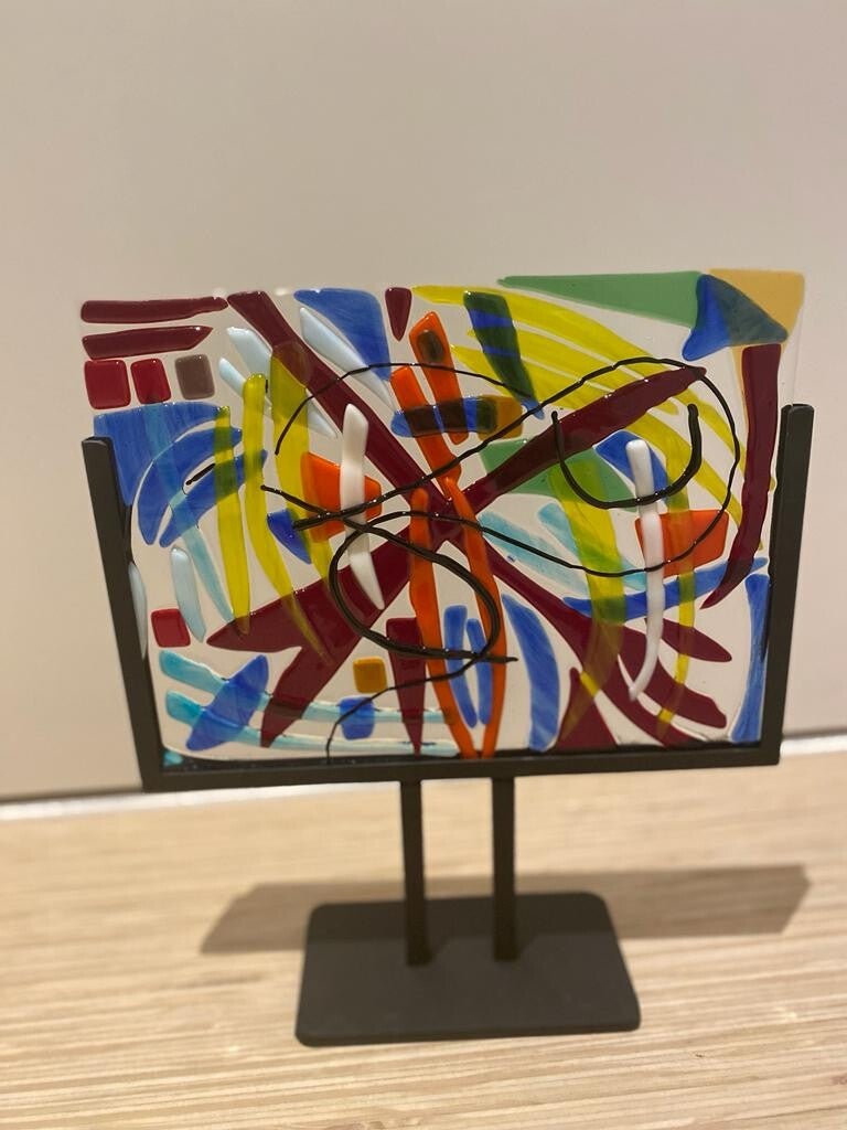 Kunstwerk-staand-in houder VERKOCHT