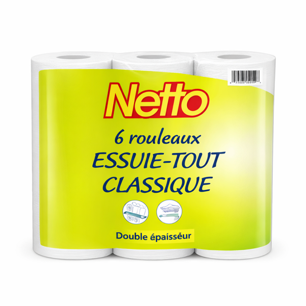 NETTO ESSUIES TOUT BLANC *6