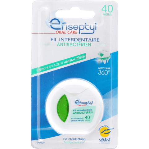 EFISEPTYL FIL DENTAIRE ANTIBACTERIEN 40M