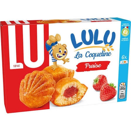 LU COQUELINE FRAISE 165GR