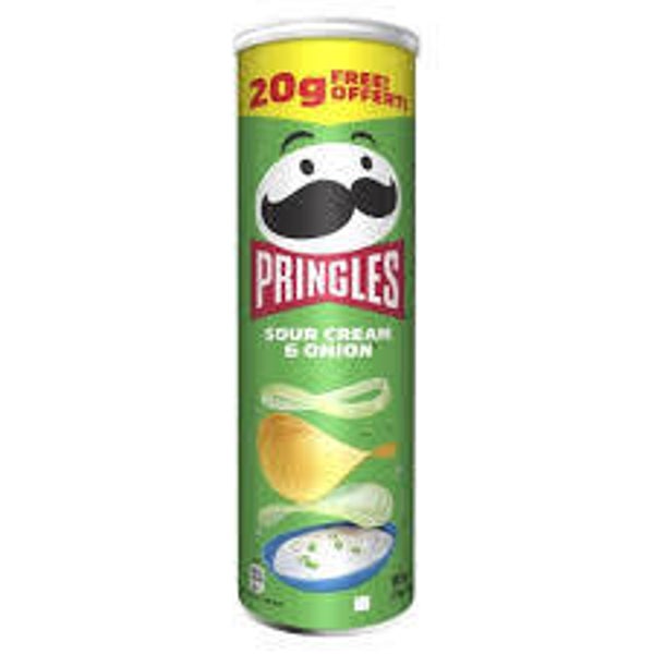 PRINGLE SOUR CREAM ONION 102GR
