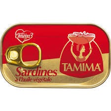 TAMIMA SARDINE A HUILE VEGETALE 125GR