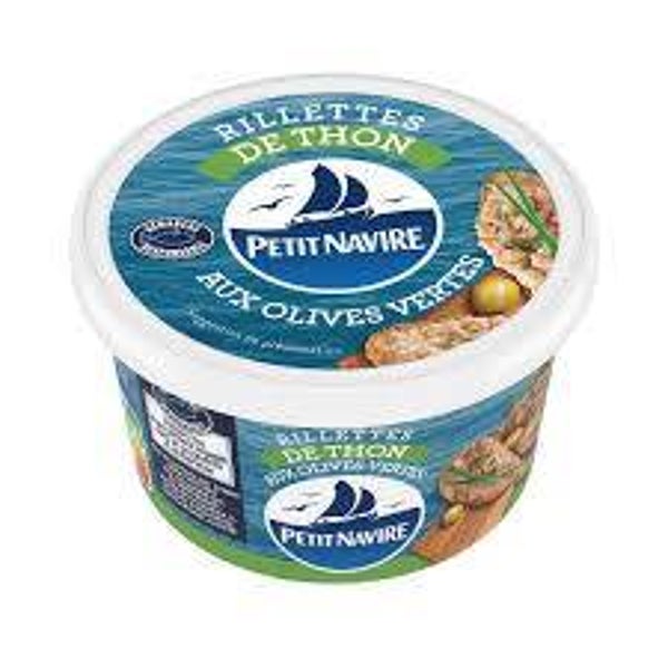 PETIT NAVIRE RILLETTE DE THON OLIVE VERTE 125GR