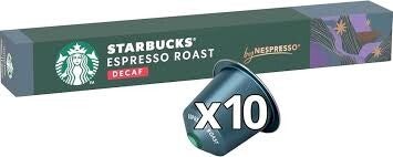 STARBUCKS CAFE 10 CAPS DECAF ESPRESSO ROAST