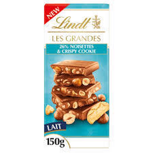 LINDT LES GRANDES CROQ LAIT NOISETTE 150GR