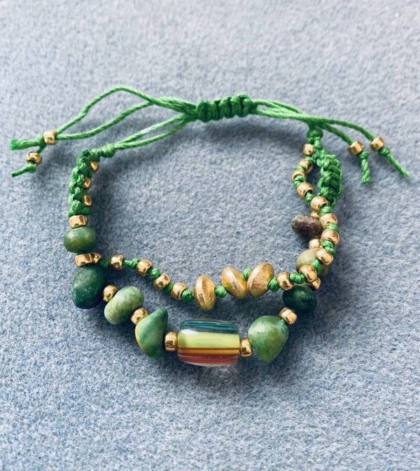 Cord bracelet, adjustable (b-124)