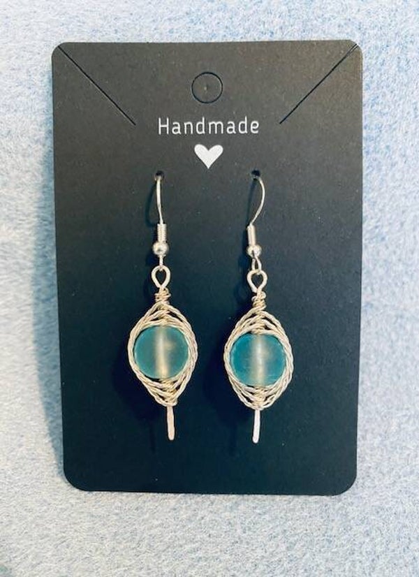 Earrings with hooks (s-24)