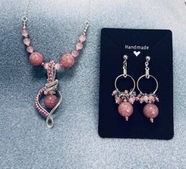 Set - Necklace and earrings (s-37)