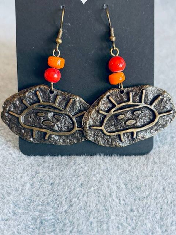 Earrings with hooks (e-135)