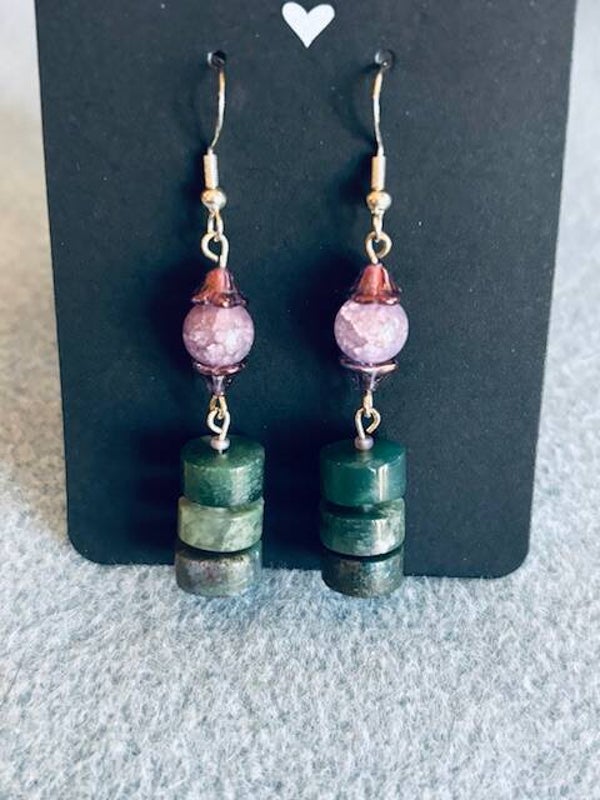 Earrings with hooks (e-43)