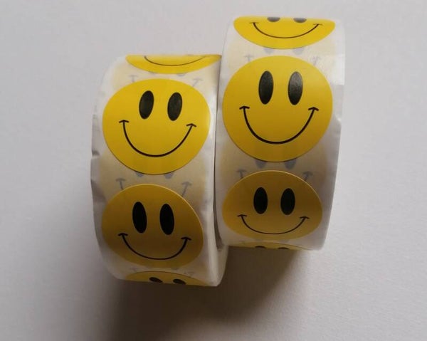 Smiley stickers per hele rol