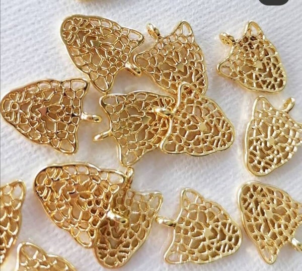 Panterkop bedels per 2 stuks