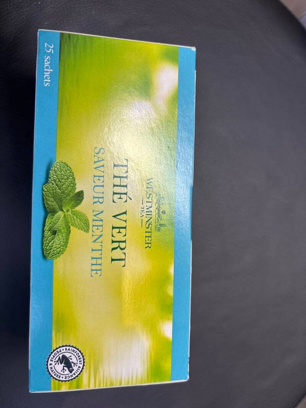 Thé vert,saveur menthe