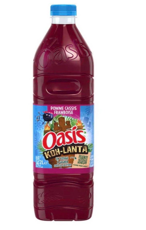 Oasis pomme cassis framboise
