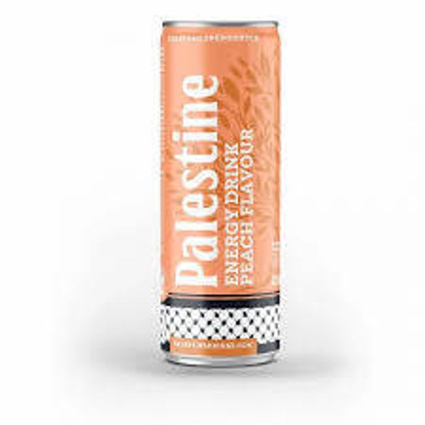 Palestine energy drink peach