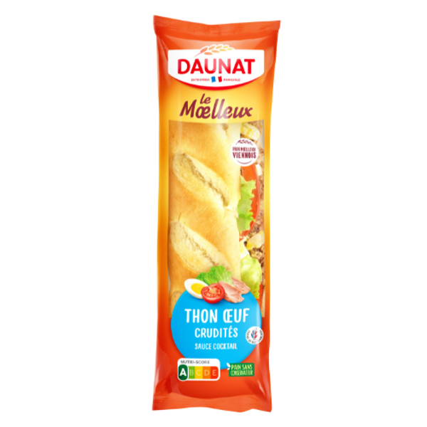 DAUNAT LE MŒUEUX THON ŒUF CRUDITÉS SAUCE COCKTAIL