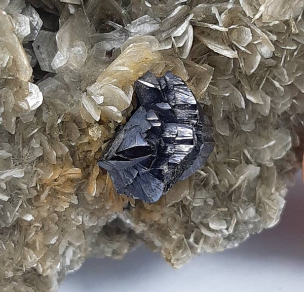 CASSITERITE ON MUSCOVITE - CHINA  10 x 7.5 x 5 cm
