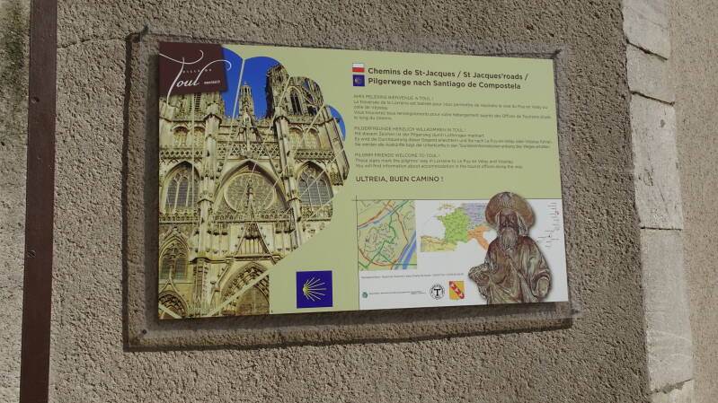 Info an der Kathedrale