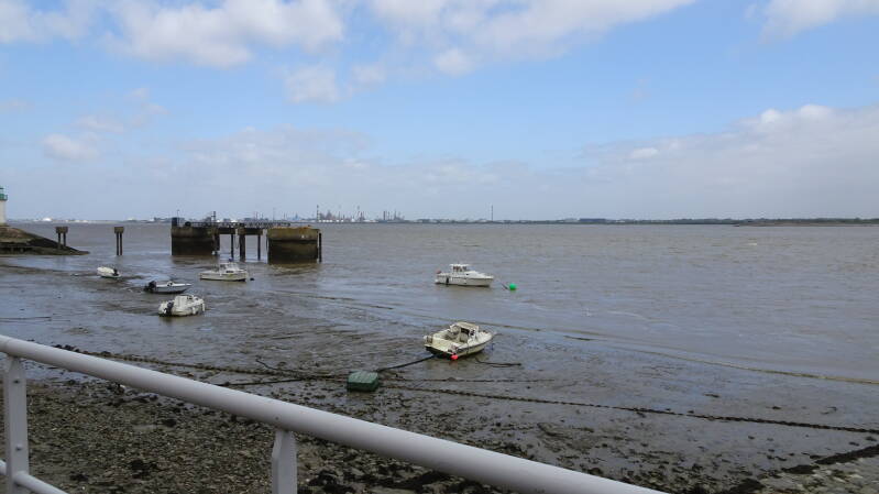 Blick von Paimboef nach St Nazaire