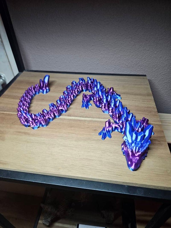 Stone Dragon – 61 cm – paars & blauw (multicolor)