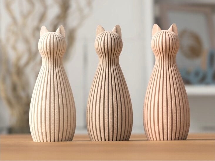 Katten beeldjes los