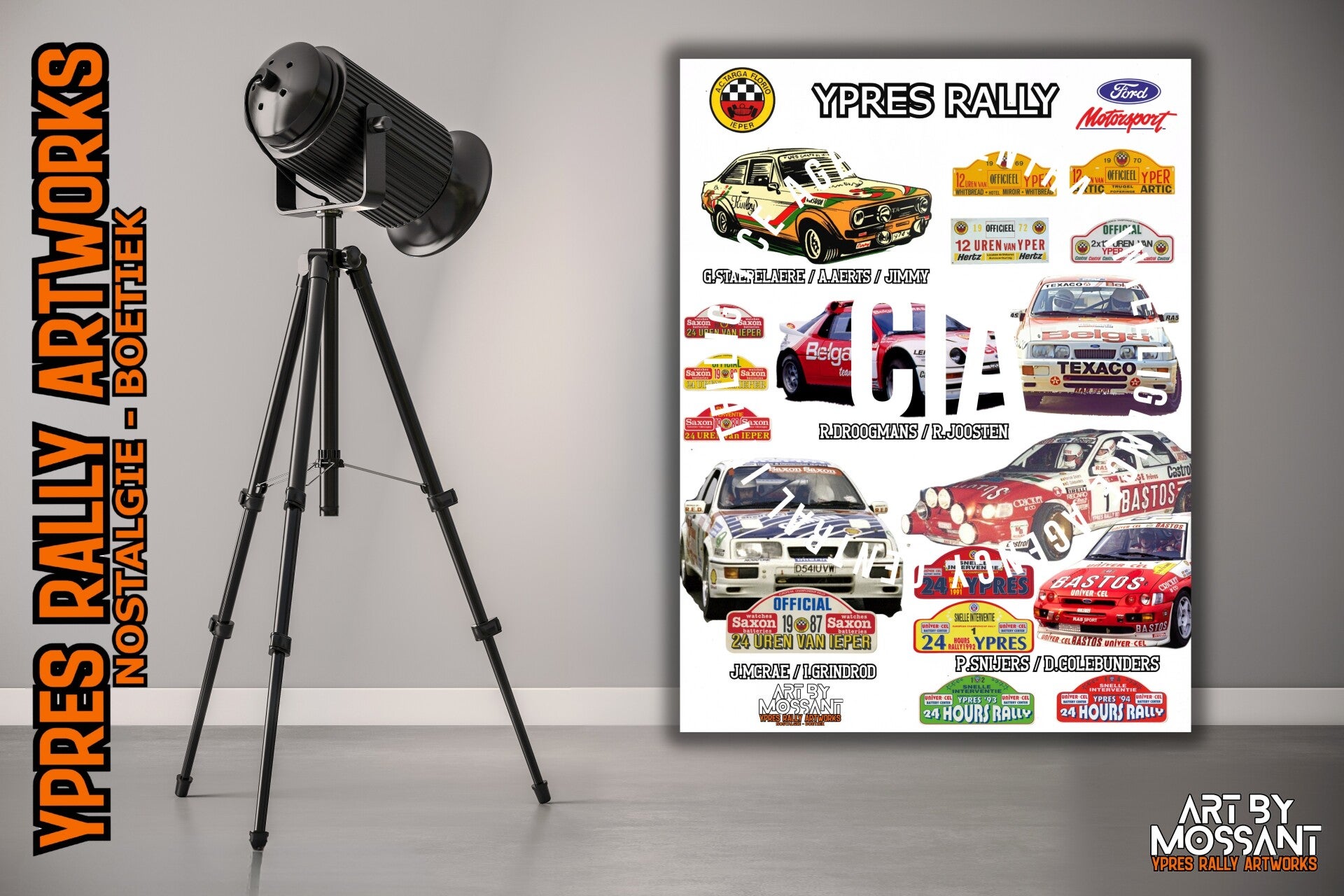 Ypres Rally Ford Wins