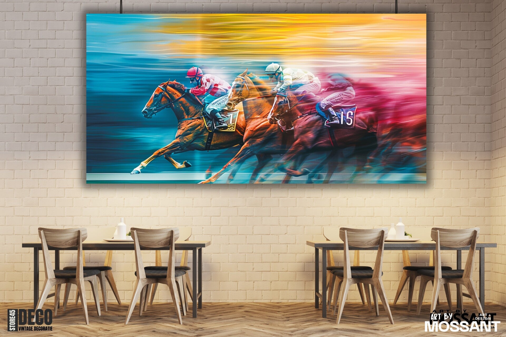 Horse Racing By Art Mossant