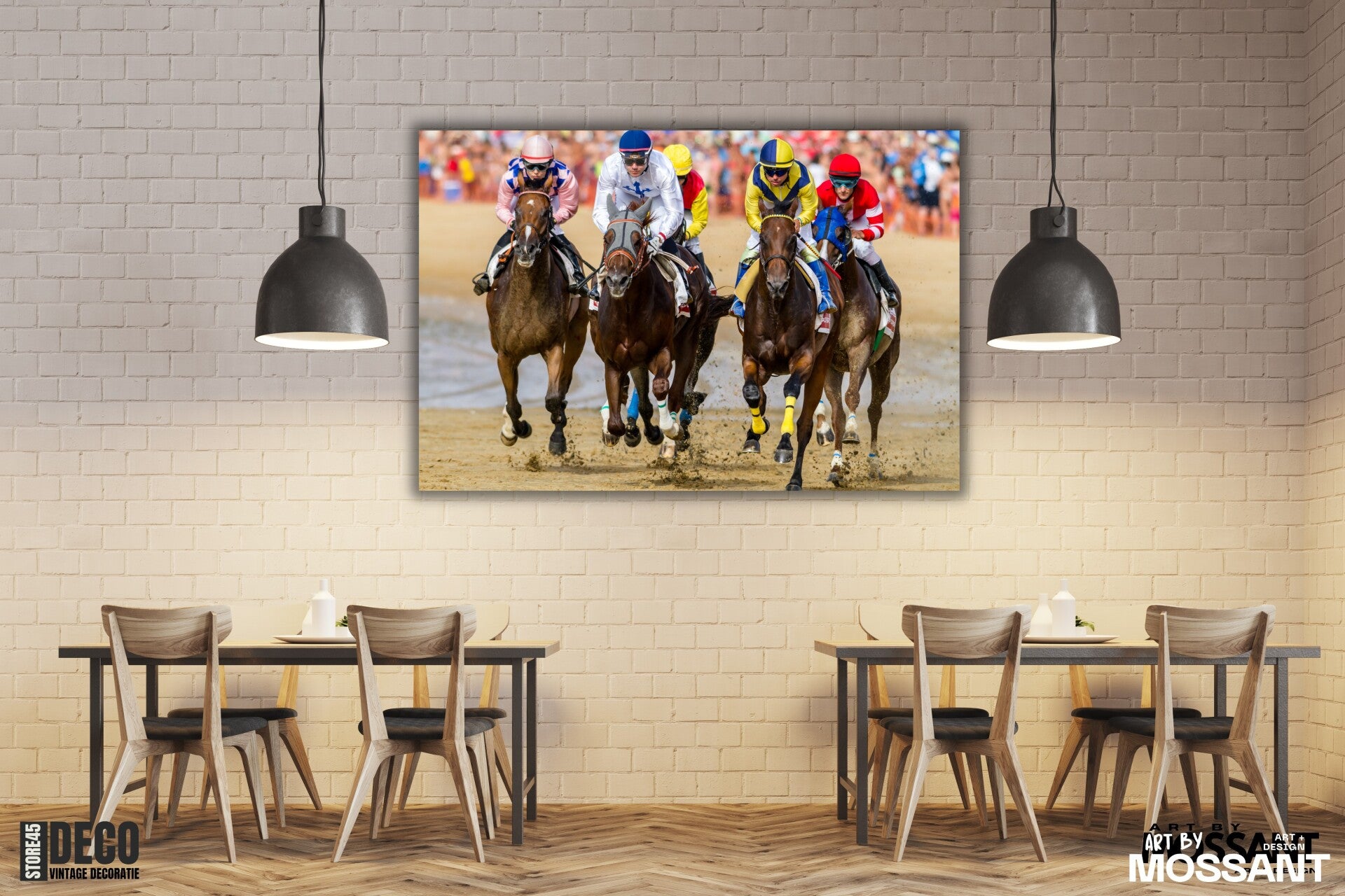 Horse Racing By Art Mossant