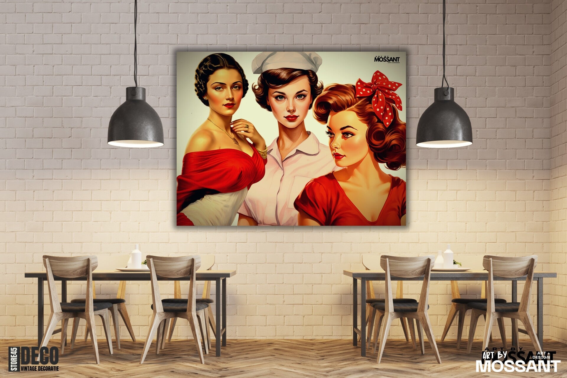 Vintage Girls By Art Mossant