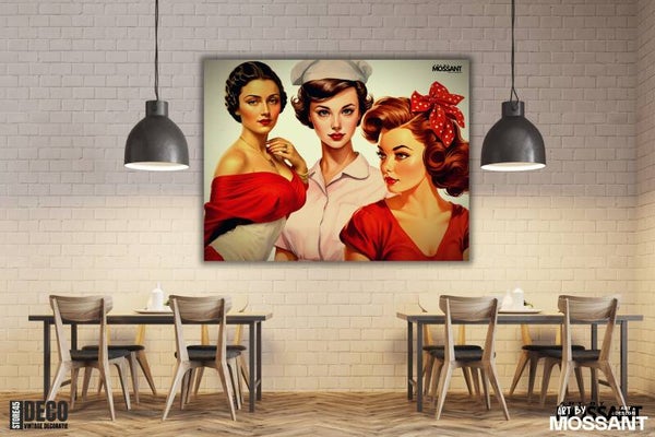 Vintage Girls By Art Mossant