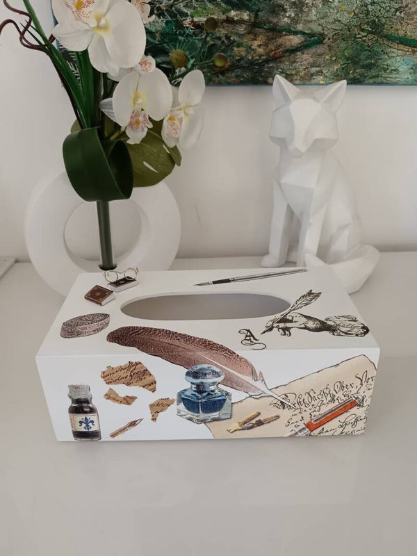 Boîte à mouchoirs "Epistolaire"