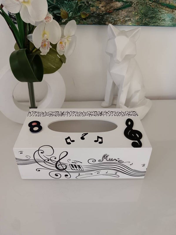 Boîte à mouchoirs "Musique"