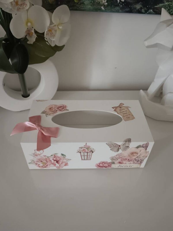 Boîte à mouchoirs "Shabby chic romantique"