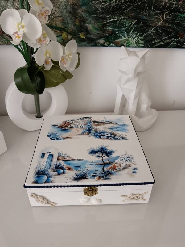 Boîte 16 compartiments " vacances en Grèce"