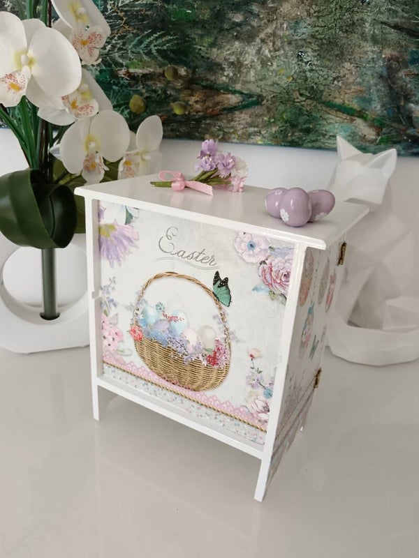 Armoire à oeufs "Pâques Shabby"